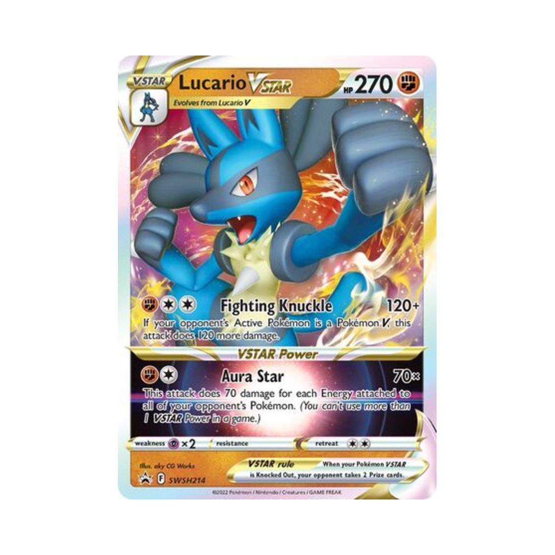 포켓몬 TCG 루카리오 VSTAR 점보 P 소드 & 실드 프로모카드 (영문판)(Pokemon TCG Lucario VSTAR Jumbo P Sword & Shield Promos (English Ver.)) - 1