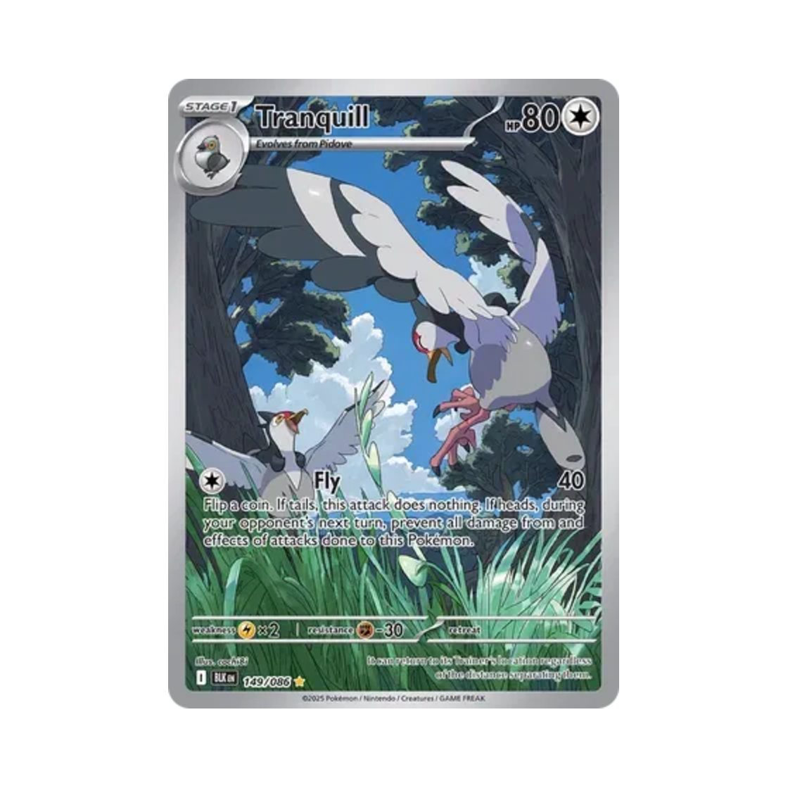 포켓몬 TCG 유토브 IR 블랙볼트 (영문판)(Pokemon TCG Tranquill IR Black Bolt (English Ver.)) - 1