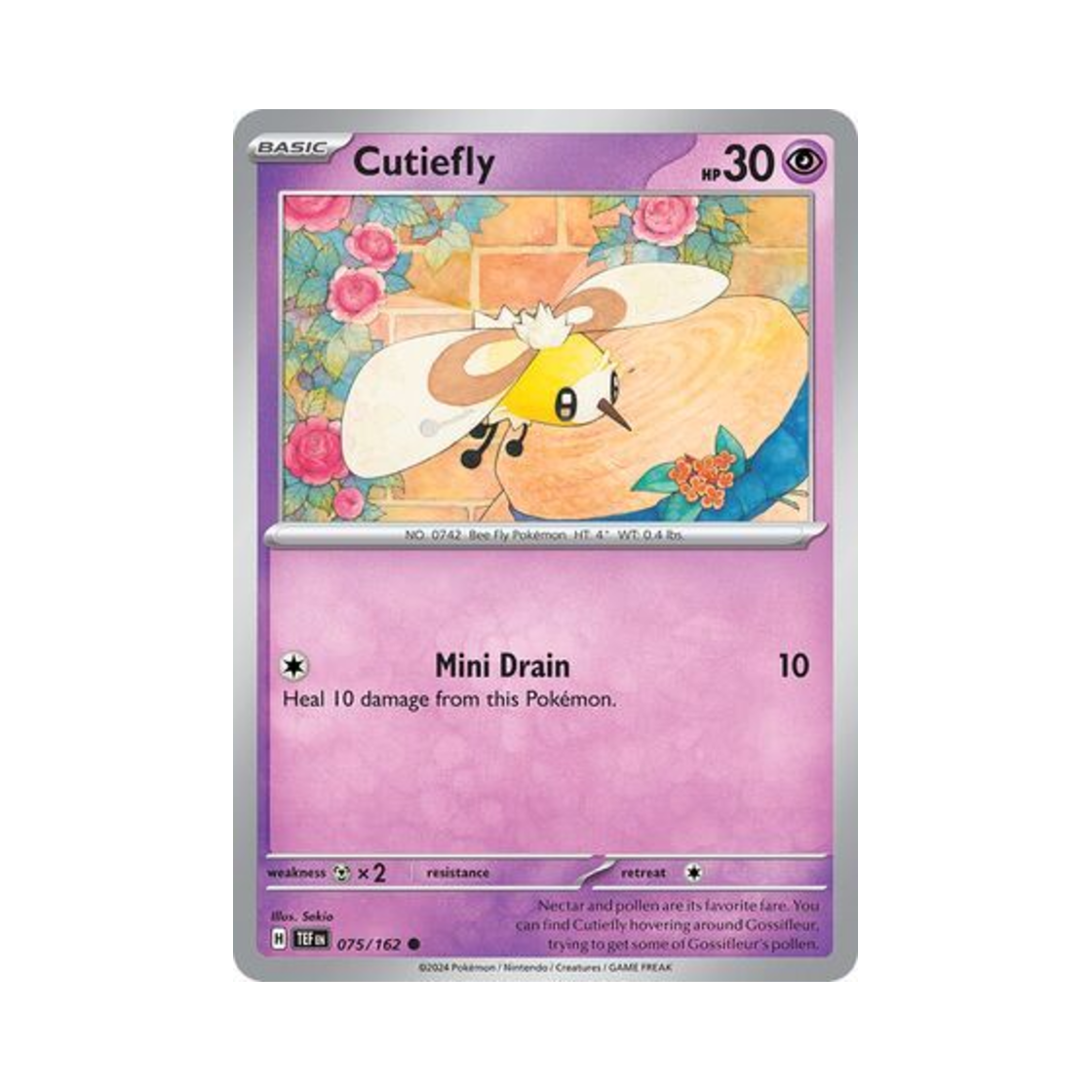 포켓몬 TCG 에블리 C 템포럴 포시스 (영문판)(Pokemon TCG Cutiefly C Temporal Forces (English Ver.)) - 1
