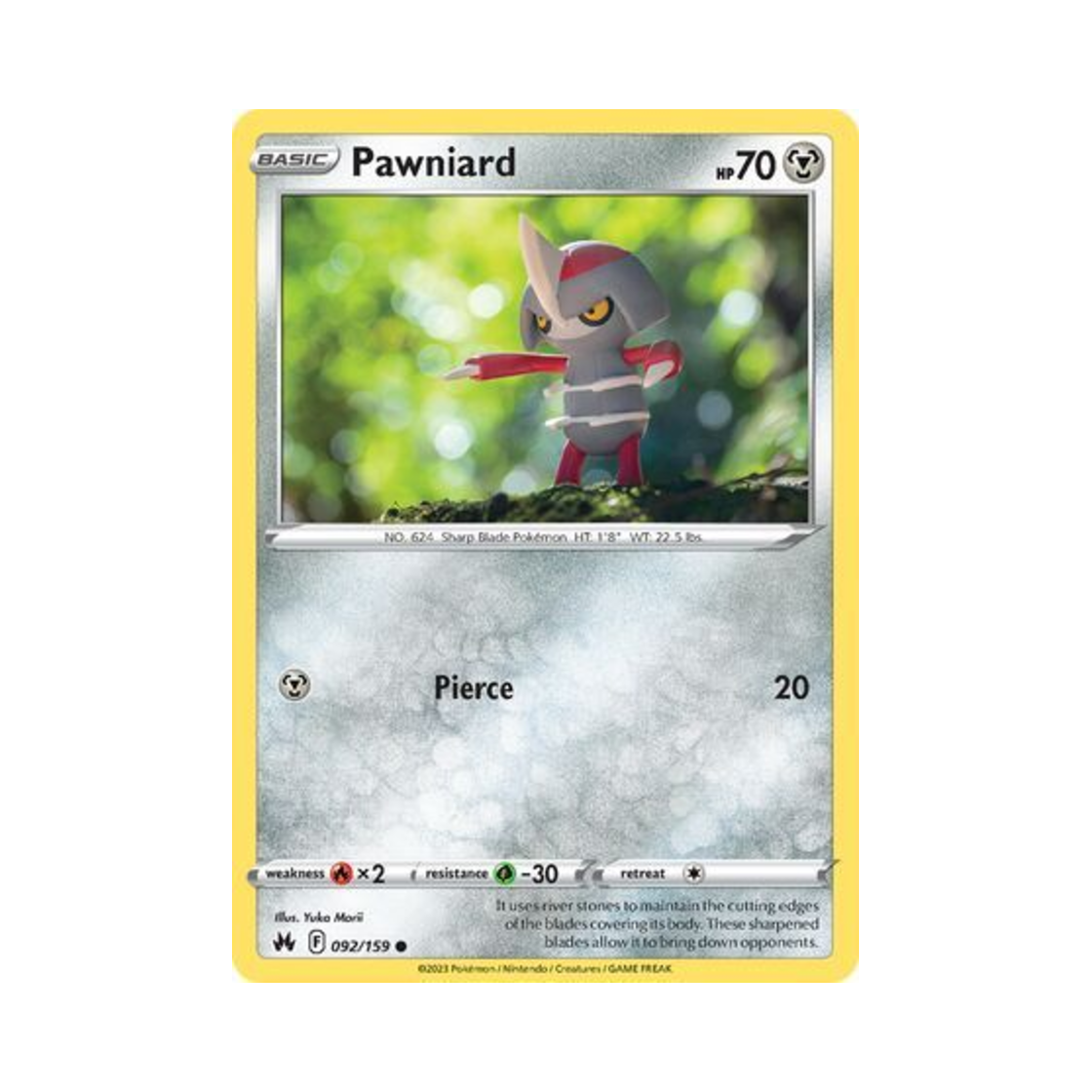 포켓몬 TCG 자망칼 C 크라운 제니스 (영문판)(Pokemon TCG Pawniard C Crown Zenith (English Ver.)) - 1