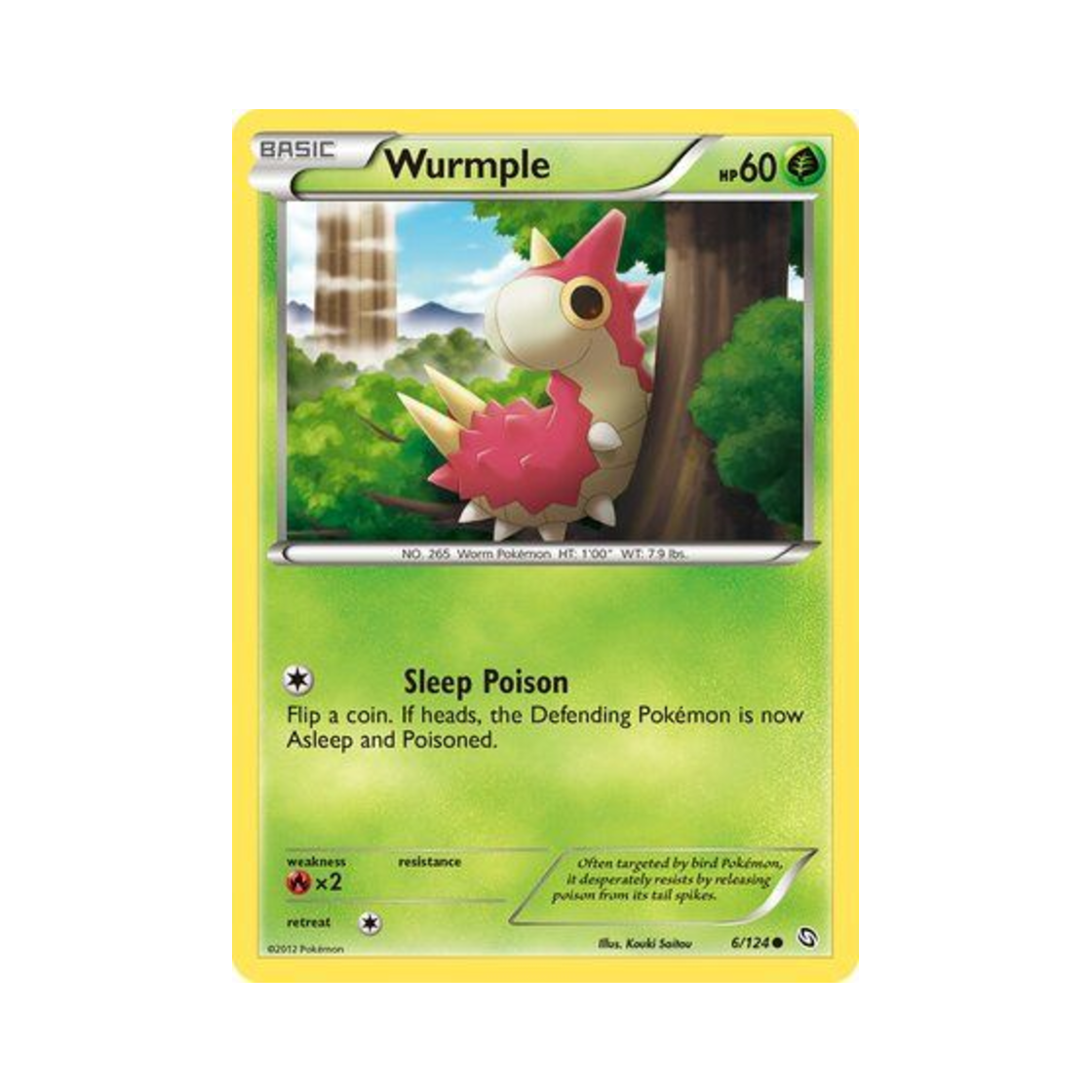 포켓몬 TCG 개무소 C 드래곤즈 엑잘티드 (영문판)(Pokemon TCG Wurmple C Dragons Exalted (English Ver.)) - 1