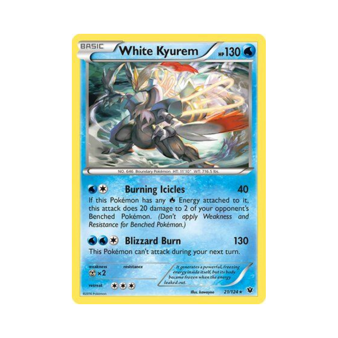 포켓몬 TCG 화이트 큐레무 RH 페이츠 컬라이드 (영문판)(Pokemon TCG White Kyurem RH Fates Collide (English Ver.)) - 1
