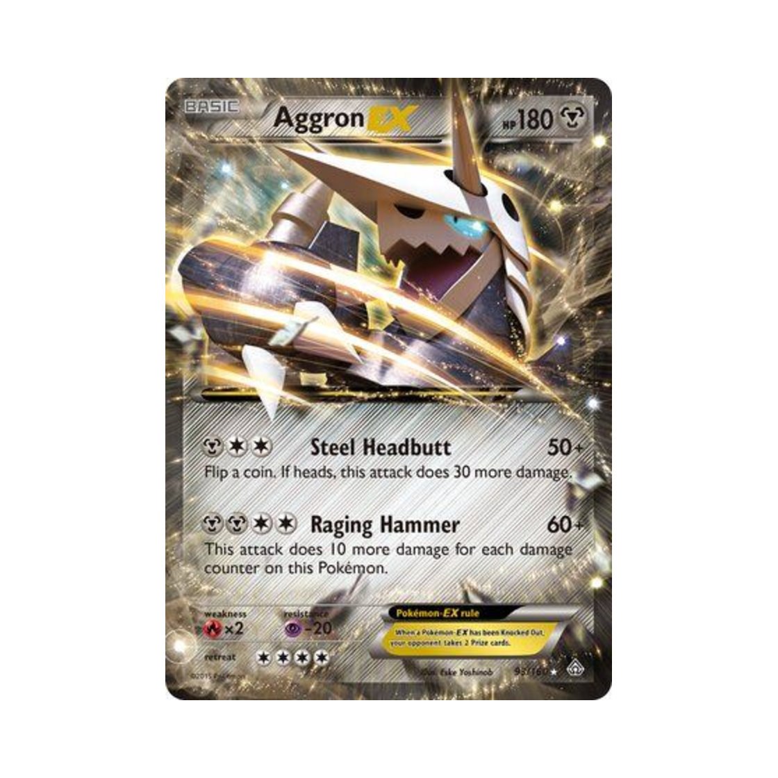 포켓몬 TCG 보스로라 EX RHE 프라이멀 크래시 (영문판)(Pokemon TCG Aggron EX RHE Primal Clash (English Ver.)) - 1