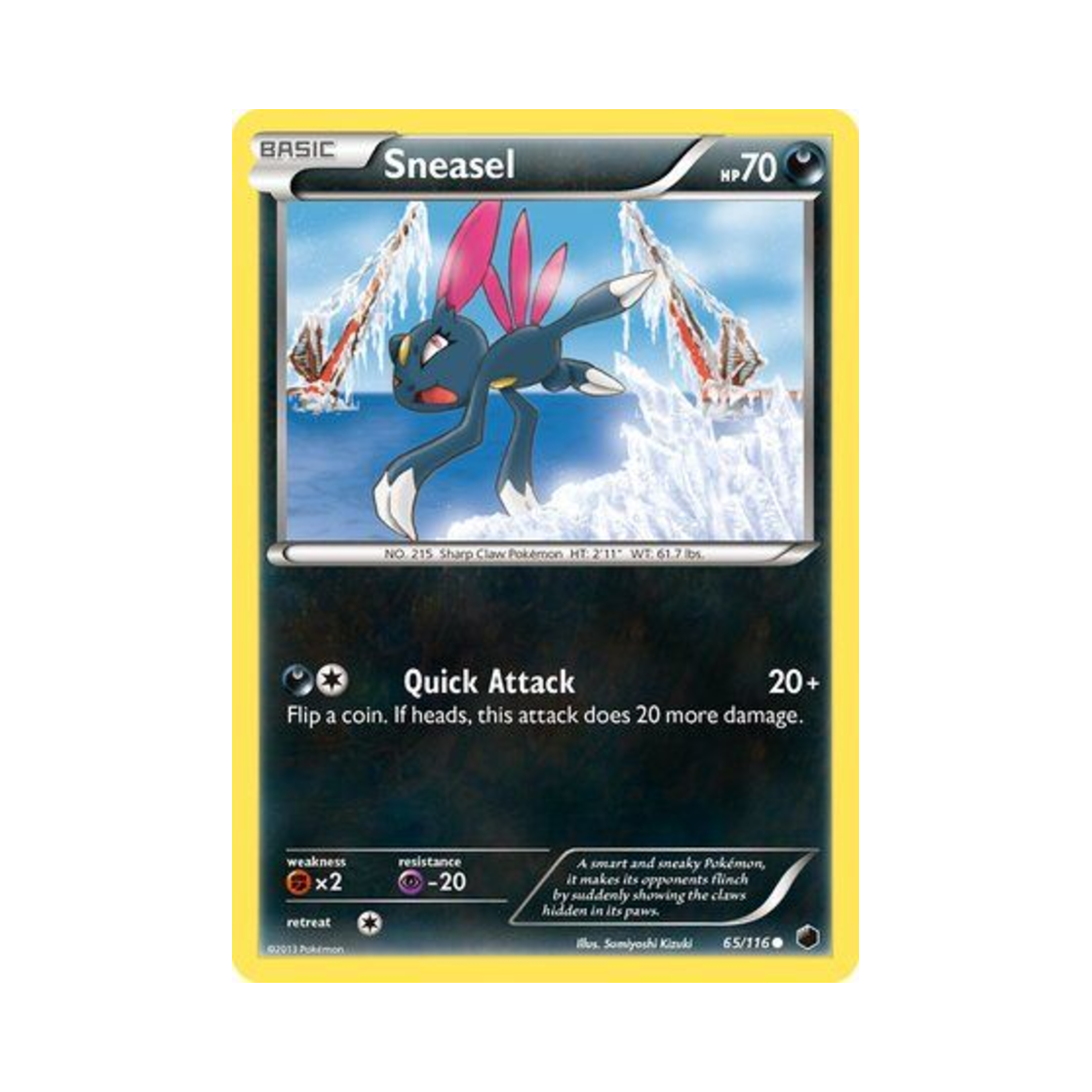 포켓몬 TCG 포푸니 C 플라스마 프리즈 (영문판)(Pokemon TCG Sneasel C Plasma Freeze (English Ver.)) - 1