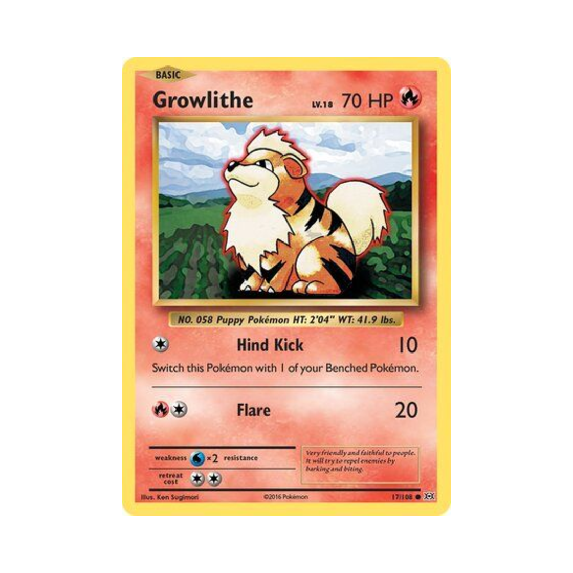 포켓몬 TCG 가디 C 에볼루션즈 (영문판)(Pokemon TCG Growlithe C Evolutions (English Ver.)) - 1