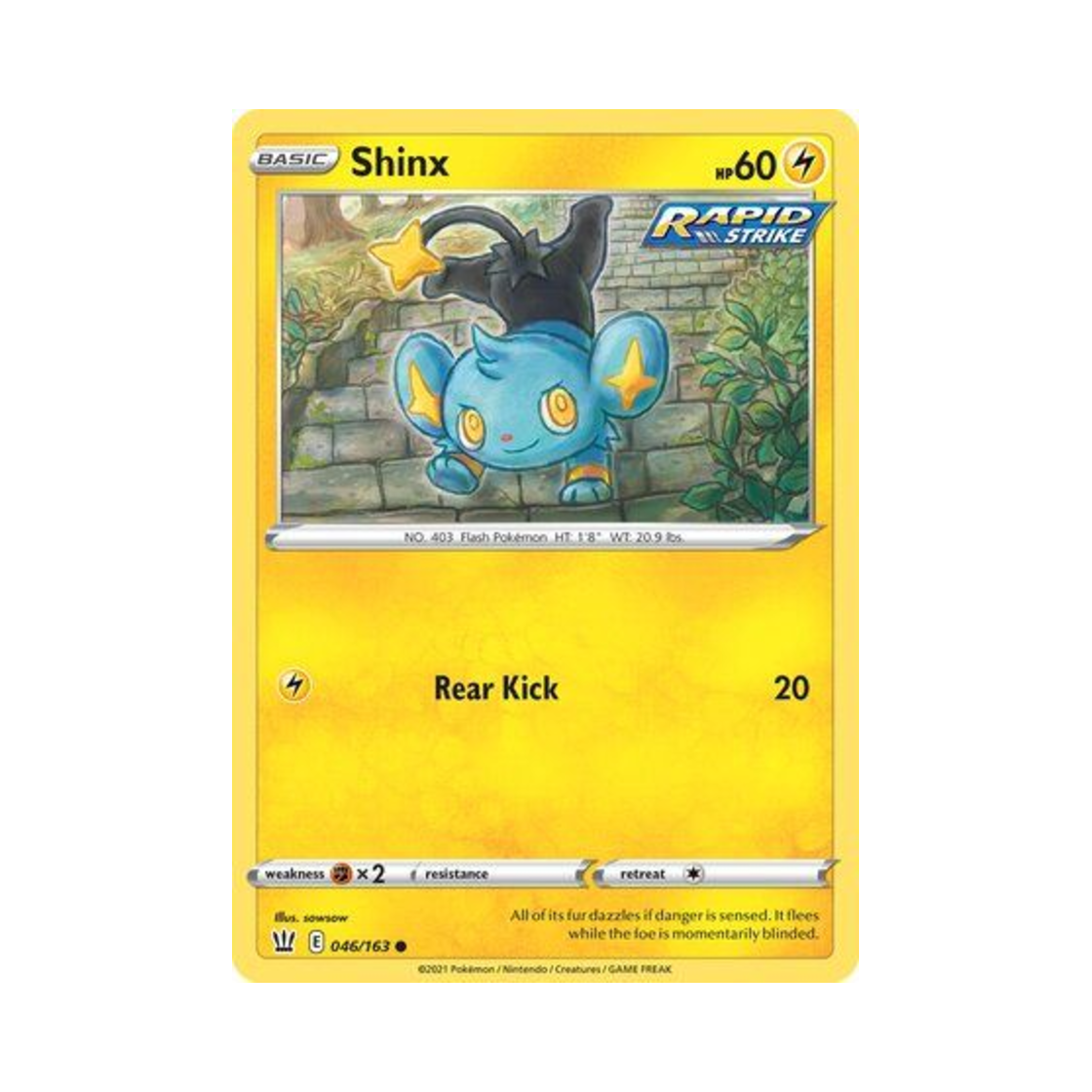 포켓몬 TCG 꼬링크 C 배틀 스타일즈 (영문판)(Pokemon TCG Shinx C Battle Styles (English Ver.)) - 1