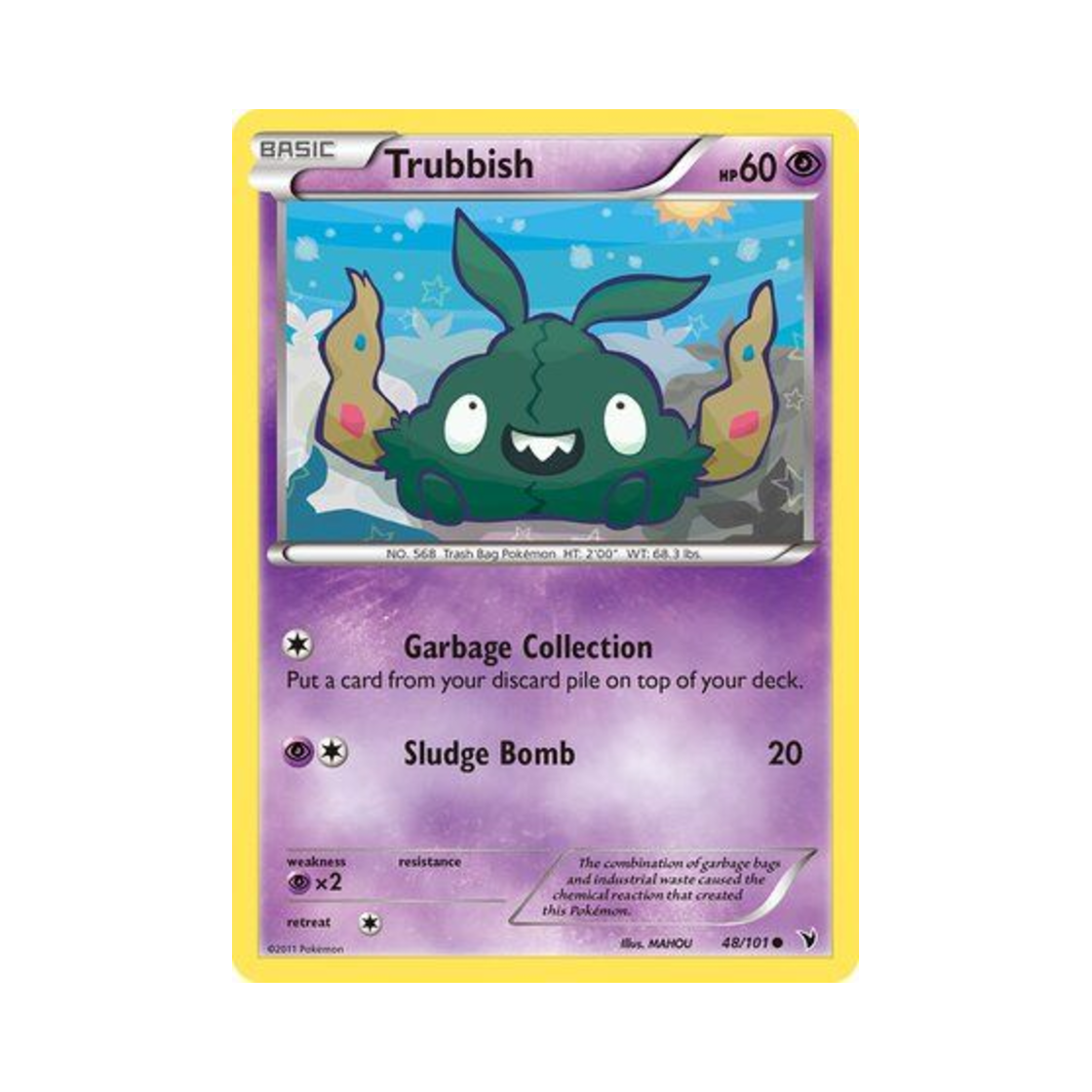 포켓몬 TCG 깨봉이 C 노블 빅토리스 (영문판)(Pokemon TCG Trubbish C Noble Victories (English Ver.)) - 1