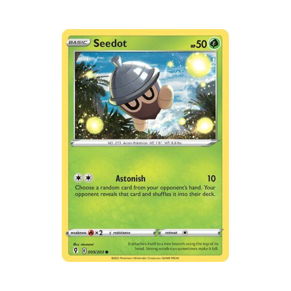 포켓몬 TCG 도토링 C 이볼빙 스카이즈 (영문판)(Pokemon TCG Seedot C Evolving Skies (English Ver.)) - 1