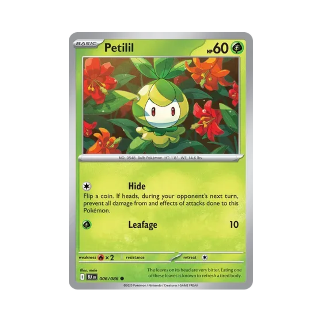 포켓몬 TCG 치릴리 C 블랙볼트 (영문판)(Pokemon TCG Petilil C Black Bolt (English Ver.)) - 1