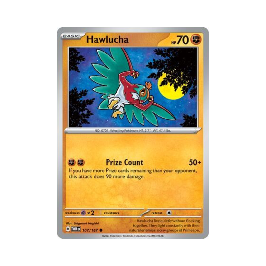 포켓몬 TCG 루차불 C 트와일라잇 마스커레이드 (영문판)(Pokemon TCG Hawlucha C Twilight Masquerade (English Ver.)) - 1