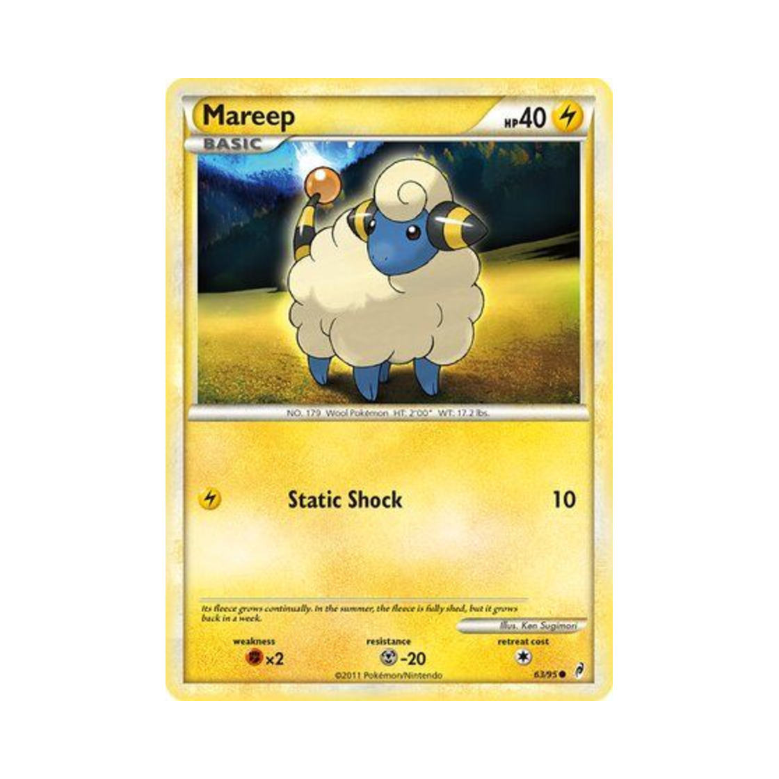 포켓몬 TCG 메리프 C 콜 오브 레전즈 (영문판)(Pokemon TCG Mareep C Call of Legends (English Ver.)) - 1