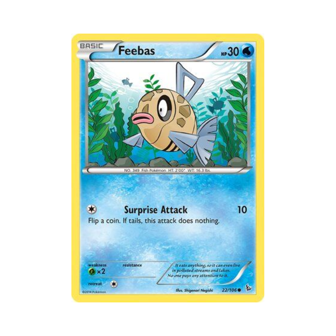 포켓몬 TCG 빈티나 C 플래시파이어 (영문판)(Pokemon TCG Feebas C Flashfire (English Ver.))