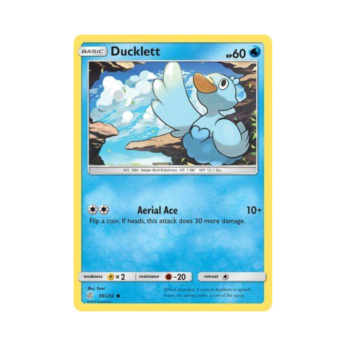 포켓몬 TCG 꼬지보리 C 코스믹 이클립스 (영문판)(Pokemon TCG Ducklett C Cosmic Eclipse (English Ver.)) - 1