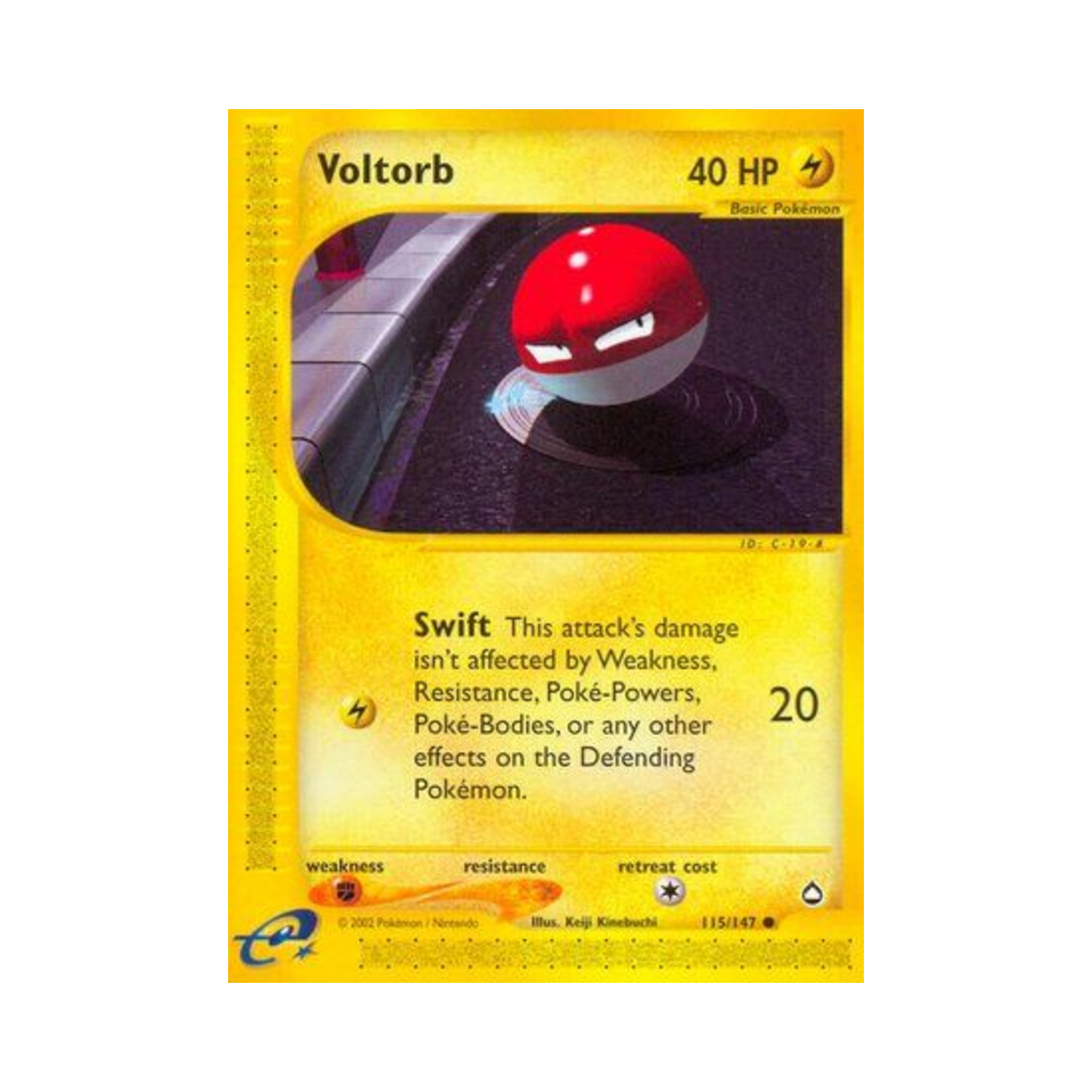 포켓몬 TCG 찌리리공 C 아쿠아폴리스 (영문판)(Pokemon TCG Voltorb C Aquapolis (English Ver.))