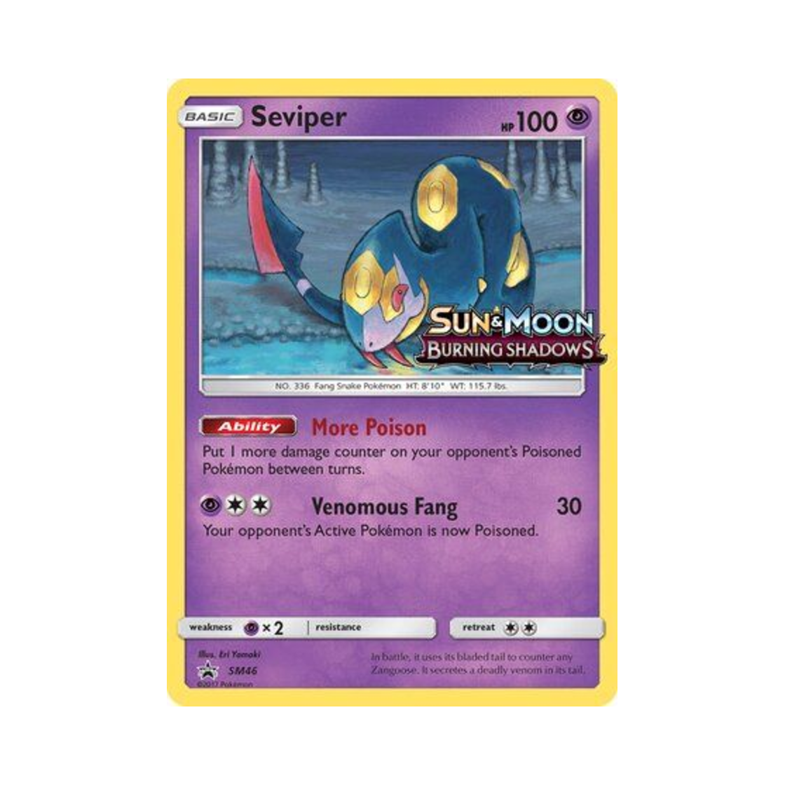 포켓몬 TCG 세비퍼 P 썬 & 문 프로모카드 (영문판)(Pokemon TCG Seviper P Sun & Moon Promos (English Ver.)) - 1