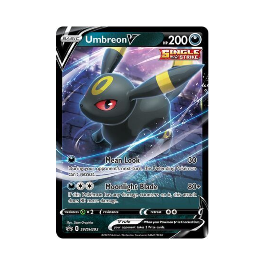 포켓몬 TCG 블래키 V P 소드 & 실드 프로모카드 (영문판)(Pokemon TCG Umbreon V P Sword & Shield Promos (English Ver.)) - 1