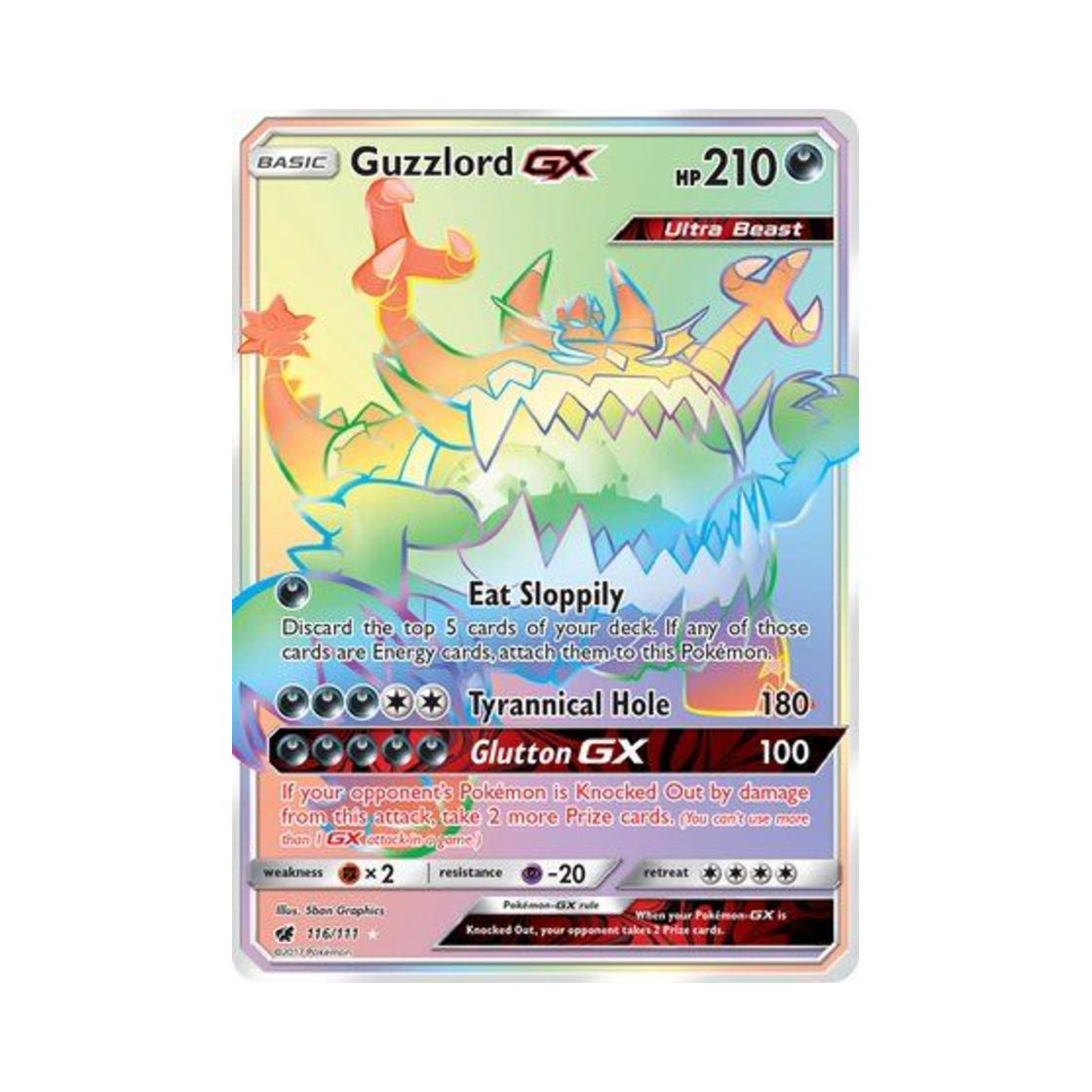 포켓몬 TCG 악식킹 GX RR 크림슨 인베이전 (영문판)(Pokemon TCG Guzzlord GX RR Crimson Invasion (English Ver.)) - 1