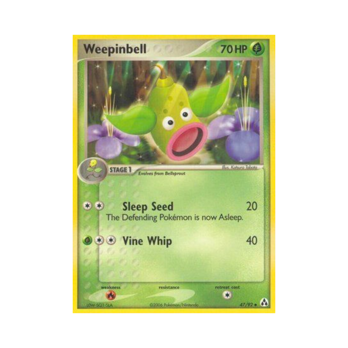 포켓몬 TCG 우츠동 U EX 레전드 메이커 (영문판)(Pokemon TCG Weepinbell U EX Legend Maker (English Ver.)) - 1