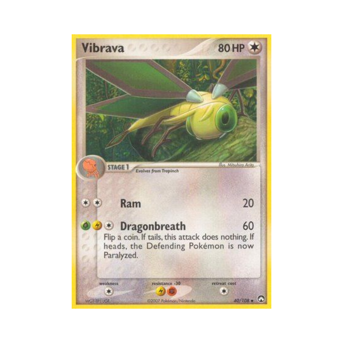 포켓몬 TCG 비브라바 U EX 파워 키퍼스(영문판)(Pokemon TCG Vibrava U EX Power Keepers (English Ver.)) - 1