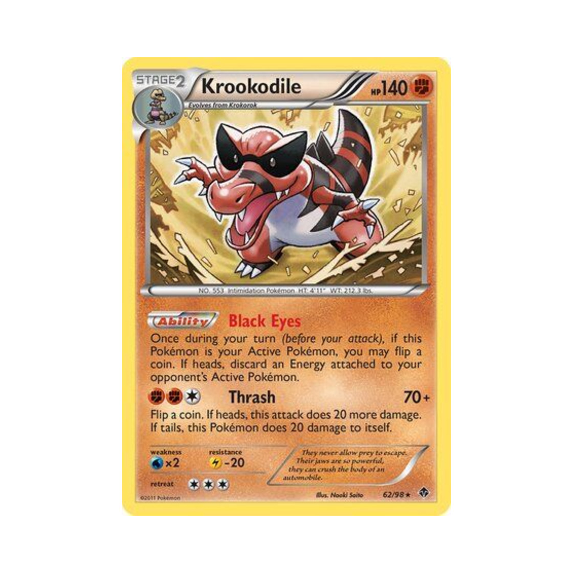 포켓몬 TCG 악비아르 R 이머징 파워스 (영문판)(Pokemon TCG Krookodile R Emerging Powers (English Ver.)) - 1