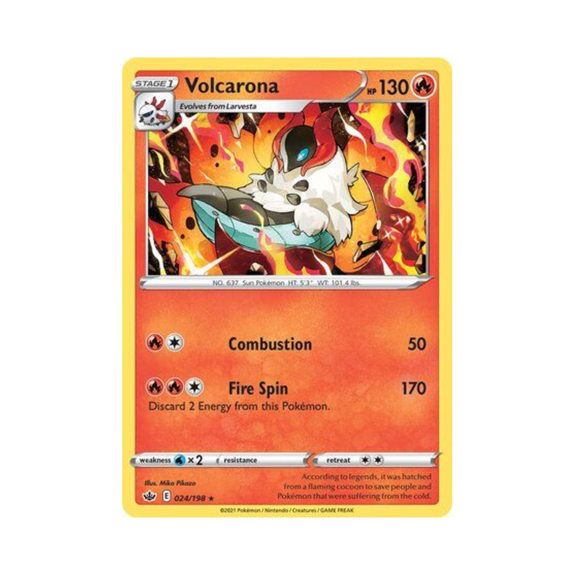 포켓몬 TCG 불카모스 R 칠링 레인 (영문판)(Pokemon TCG Volcarona R Chilling Reign (English Ver.)) - 1