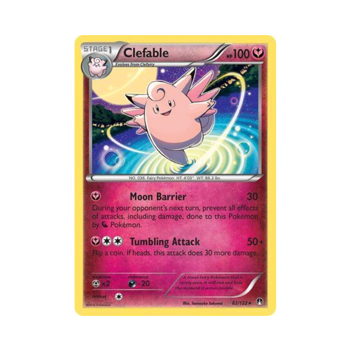포켓몬 TCG 픽시 R 브레이크포인트 (영문판)(Pokemon TCG Clefable R BREAKpoint (English Ver.))
