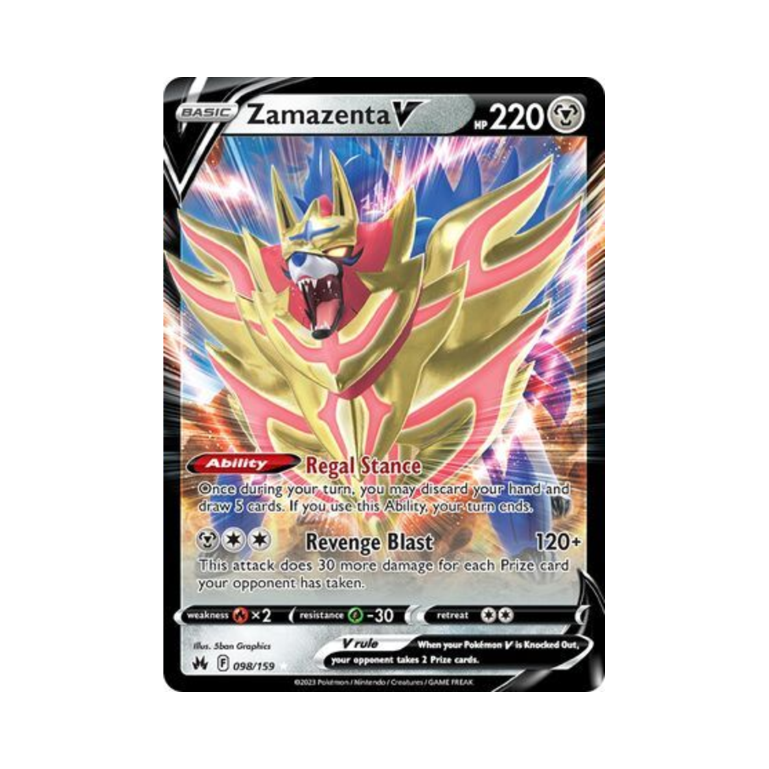 포켓몬 TCG 자마젠타 V R 크라운 제니스 (영문판)(Pokemon TCG Zamazenta V R Crown Zenith (English Ver.)) - 1
