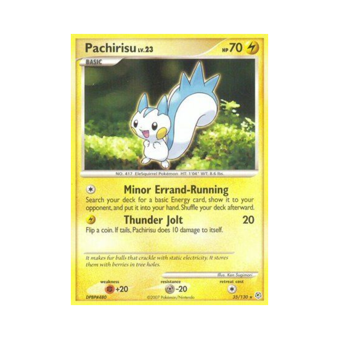 포켓몬 TCG 파치리스 R 다이아몬드 & 펄 (영문판)(Pokemon TCG Pachirisu R Diamond & Pearl (English Ver.)) - 1