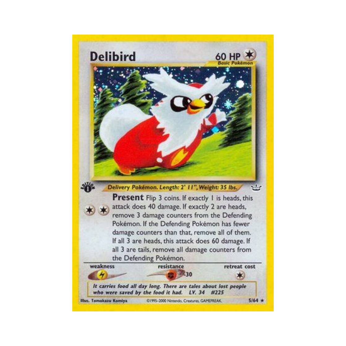 포켓몬 TCG 딜리버드 RH 네오 레버레이션 (영문판)(Pokemon TCG Delibird RH Neo Revelation (English Ver.)) - 1