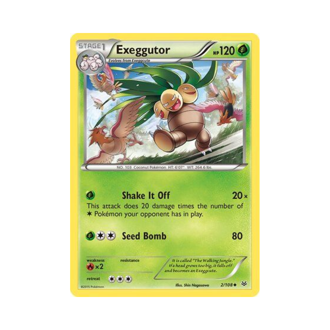 포켓몬 TCG 나시 U 로어링 스카이즈 (영문판)(Pokemon TCG Exeggutor U Roaring Skies (English Ver.)) - 1
