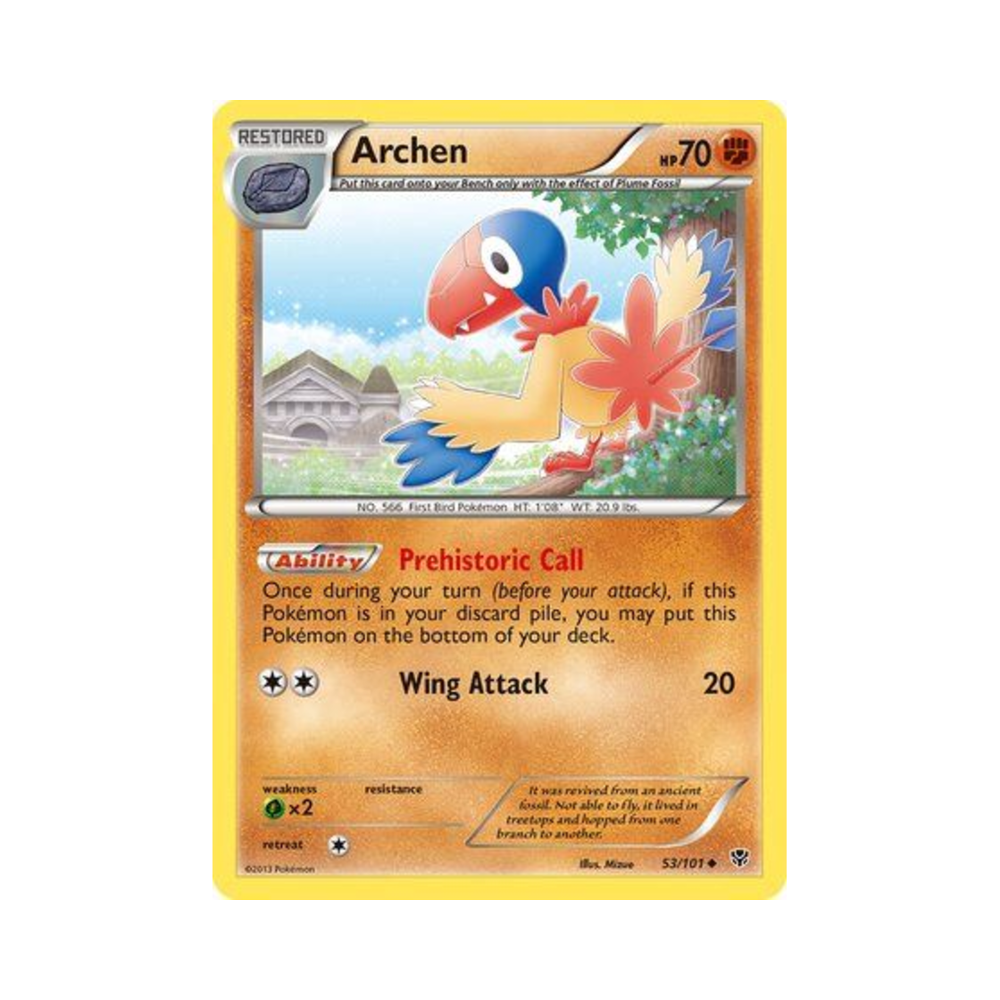 포켓몬 TCG 아켄 U 플라스마 블라스트 (영문판)(Pokemon TCG Archen U Plasma Blast (English Ver.)) - 1