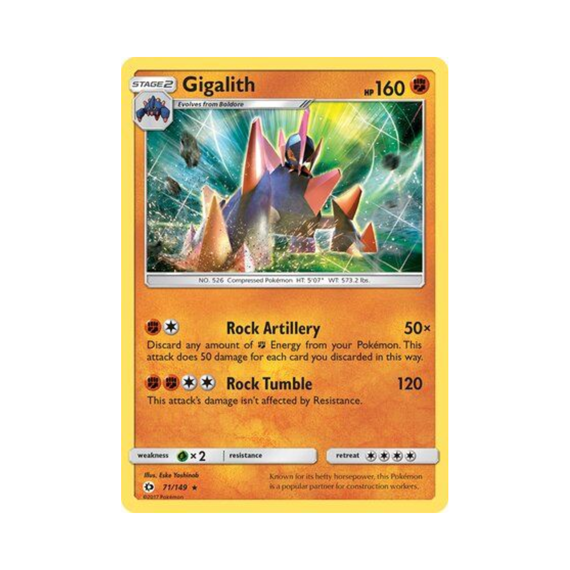 포켓몬 TCG 기가이어스 RH 썬 & 문 (영문판)(Pokemon TCG Gigalith RH Sun & Moon (English Ver.)) - 1