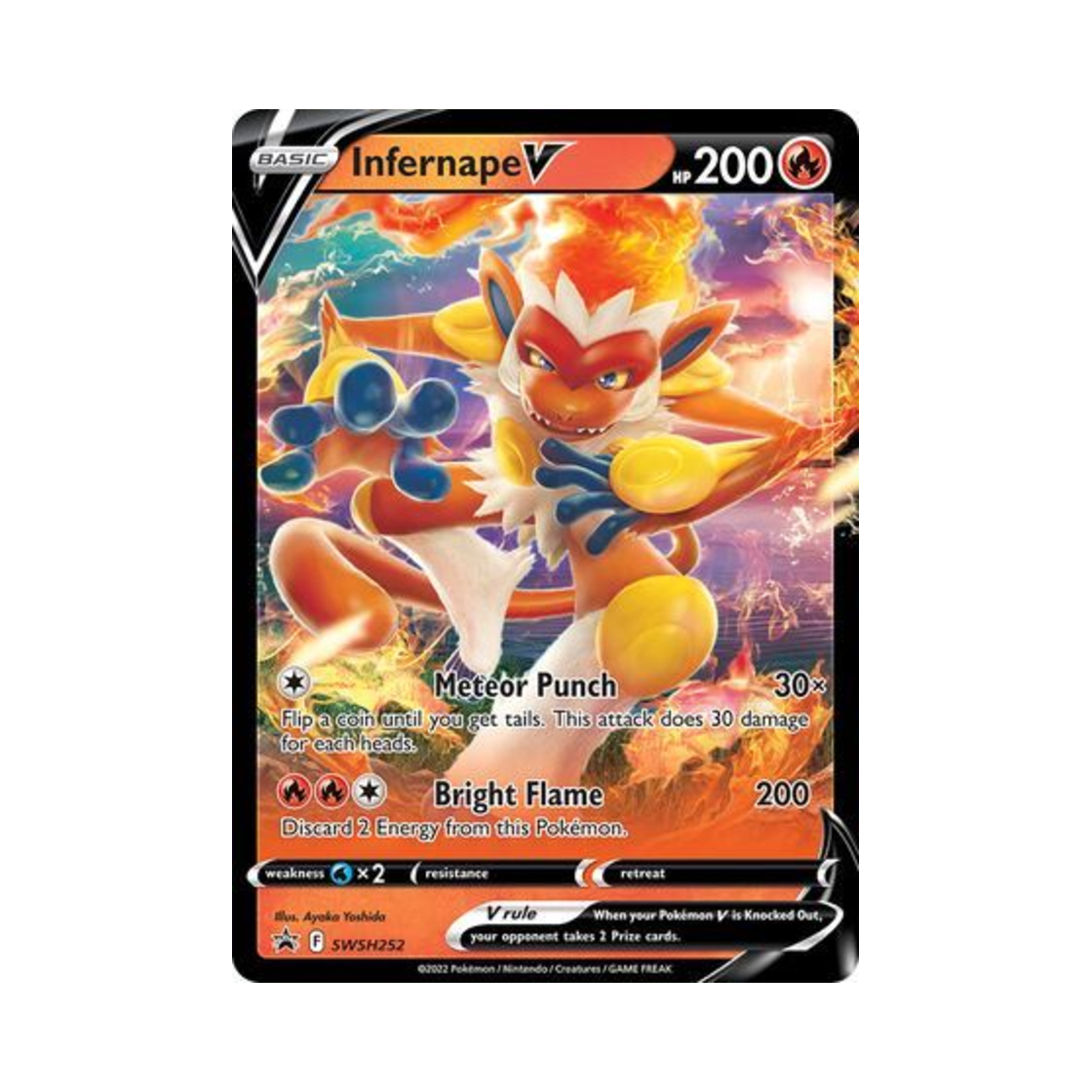 포켓몬 TCG 초염몽 V 점보 P 소드 & 실드 프로모카드 (영문판)(Pokemon TCG Infernape V Jumbo P Sword & Shield Promos (English Ver.))