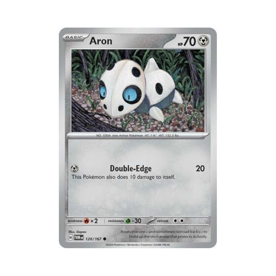 포켓몬 TCG 가보리 C 트와일라잇 마스커레이드 (영문판)(Pokemon TCG Aron C Twilight Masquerade (English Ver.)) - 1