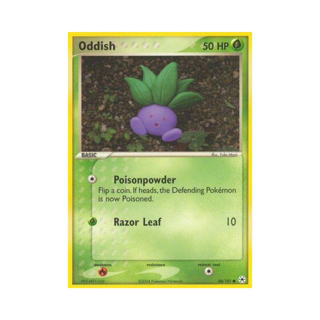 포켓몬 TCG 뚜벅쵸 C EX 히든 레전드 (영문판)(Pokemon TCG Oddish C EX Hidden Legends (English Ver.)) - 1