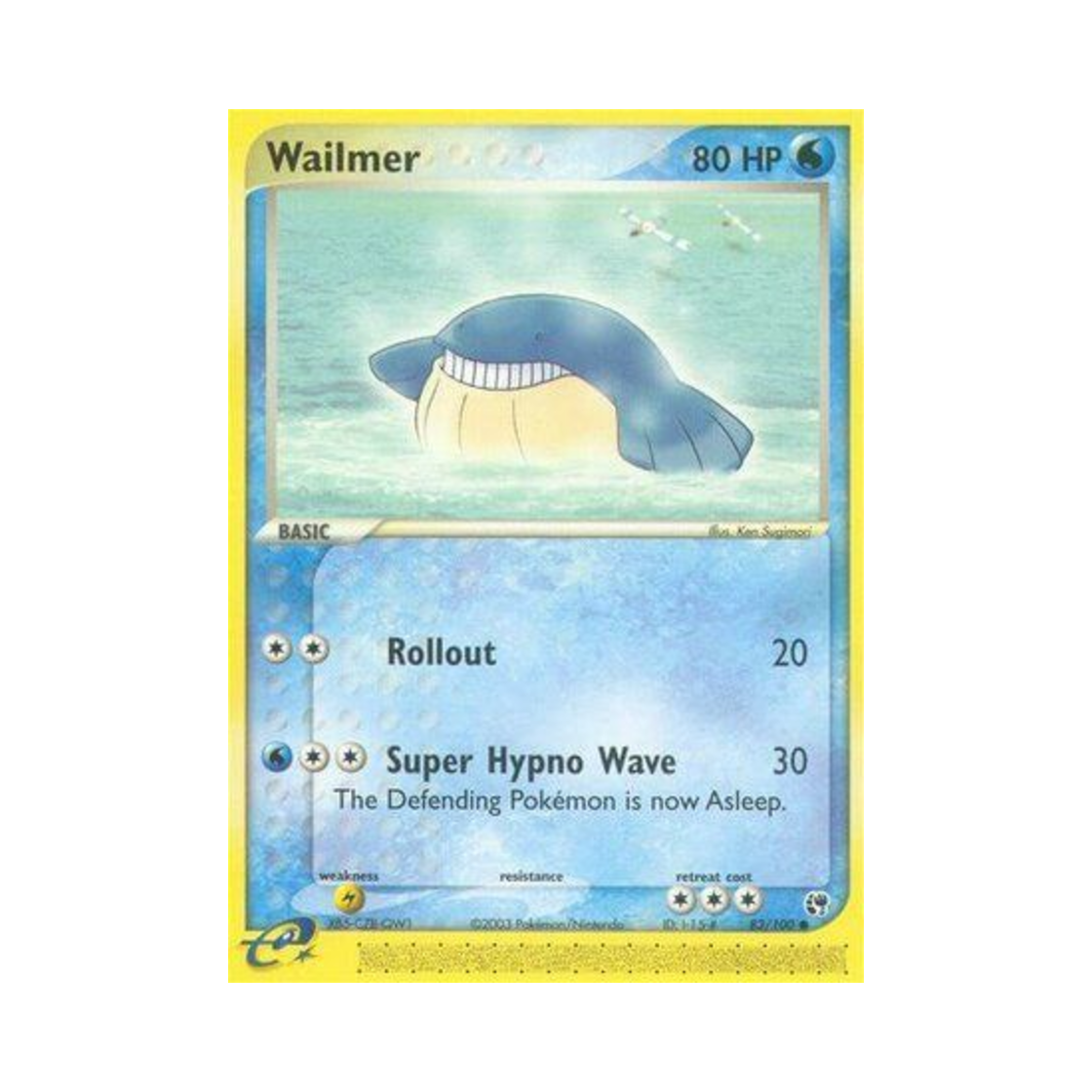 포켓몬 TCG 고래왕자 C EX 샌드스톰 (영문판)(Pokemon TCG Wailmer C EX Sandstorm (English Ver.)) - 1