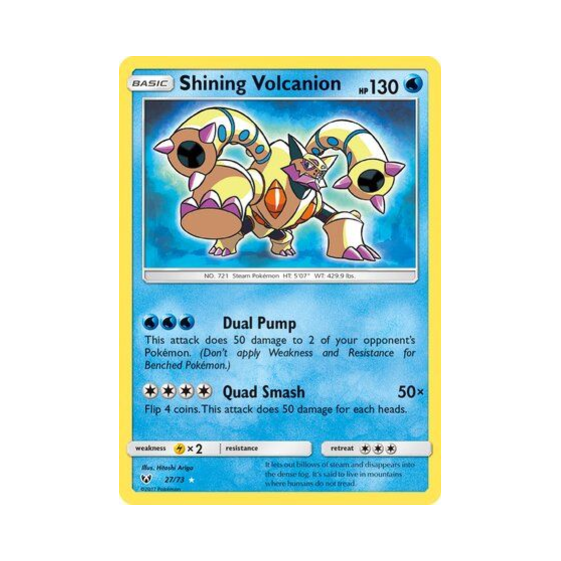 포켓몬 TCG 빛나는 볼케니온 RS 샤이닝 레전즈 (영문판)(Pokemon TCG Shining Volcanion RS Shining Legends (English Ver.))