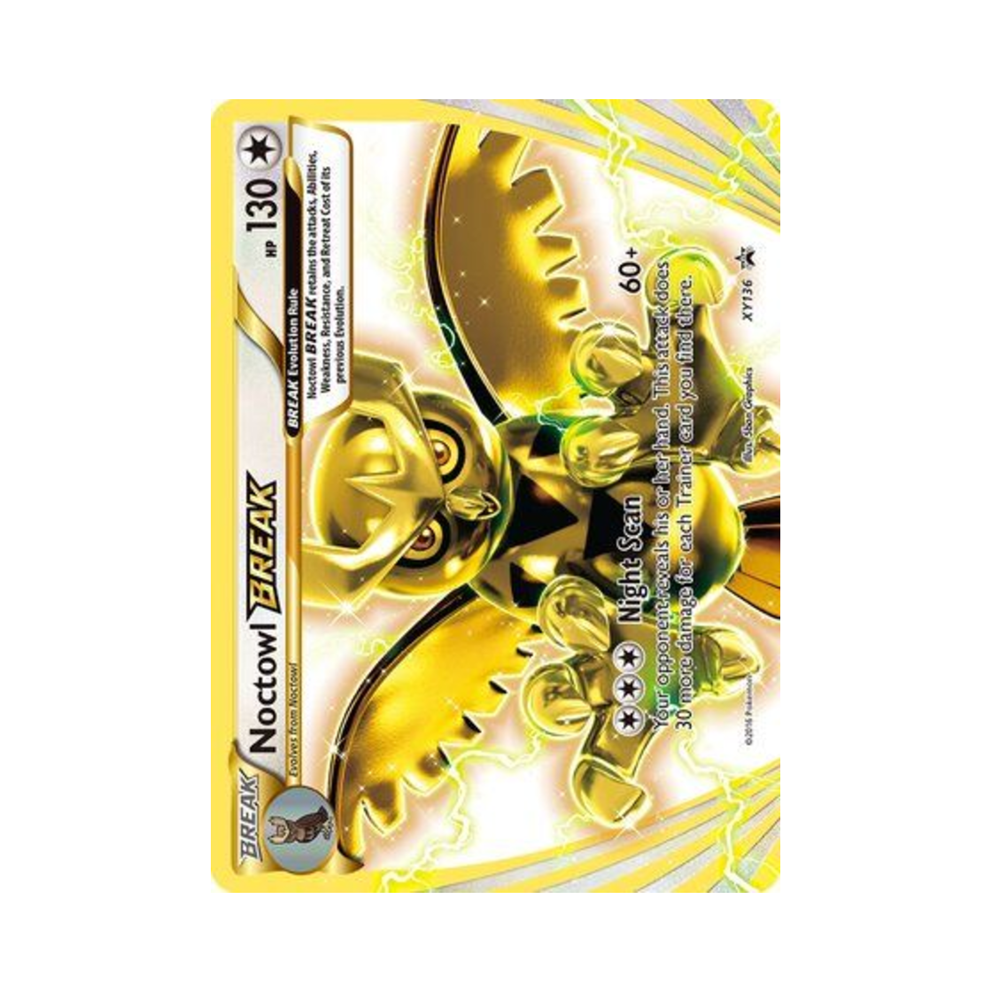 포켓몬 TCG 야부엉 BREAK P XY 프로모 카드 (영문판)(Pokemon TCG Noctowl BREAK P XY Promos (English Ver.)) - 1