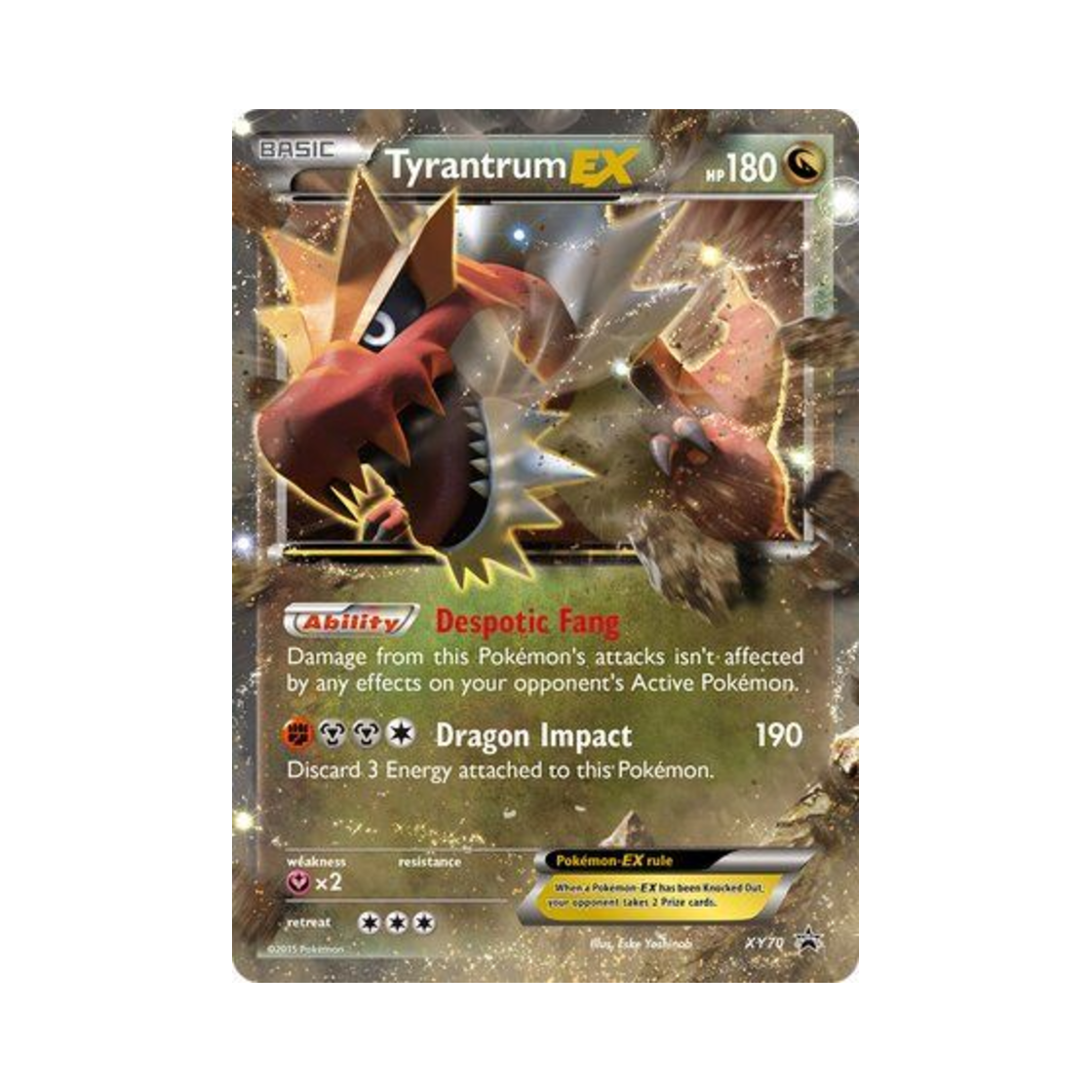 포켓몬 TCG 견고라스 EX P XY 프로모 카드 (영문판)(Pokemon TCG Tyrantrum EX P XY Promos (English Ver.))