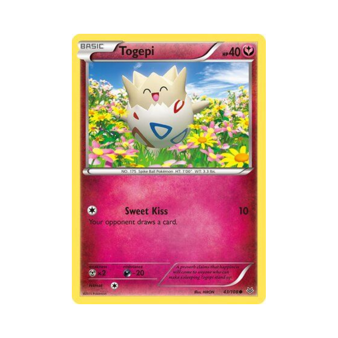 포켓몬 TCG 토게피 C 로어링 스카이즈 (영문판)(Pokemon TCG Togepi C Roaring Skies (English Ver.))