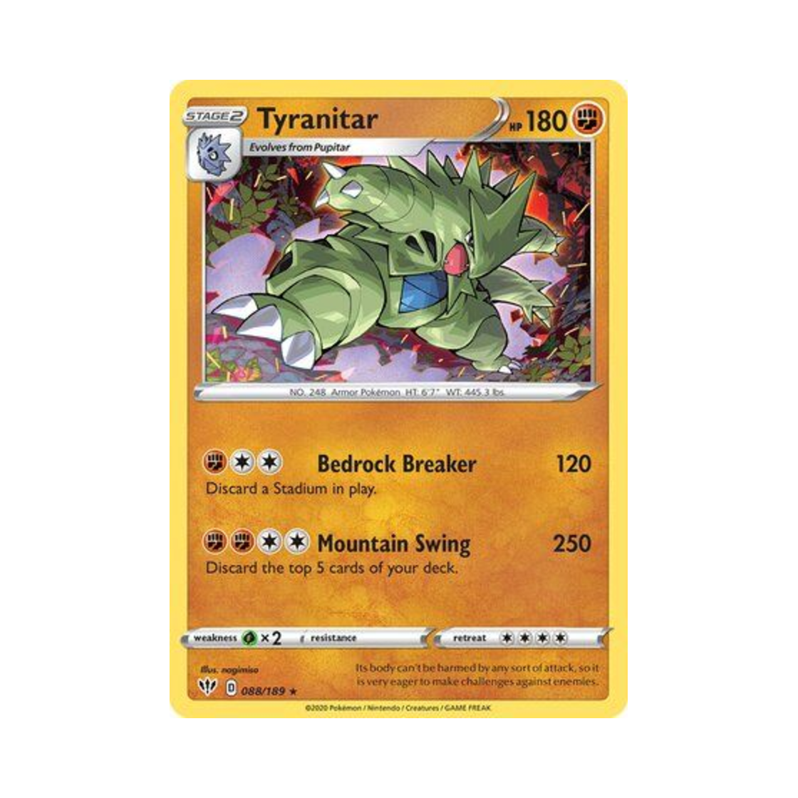포켓몬 TCG 마기라스 RH 다크니스 어블레이즈 (영문판)(Pokemon TCG Tyranitar RH Darkness Ablaze (English Ver.)) - 1