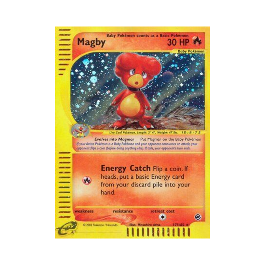 포켓몬 TCG 마그비 RH 익스페디션 베이스 세트 (영문판)(Pokemon TCG Magby RH Expedition Base Set (English Ver.)) - 1