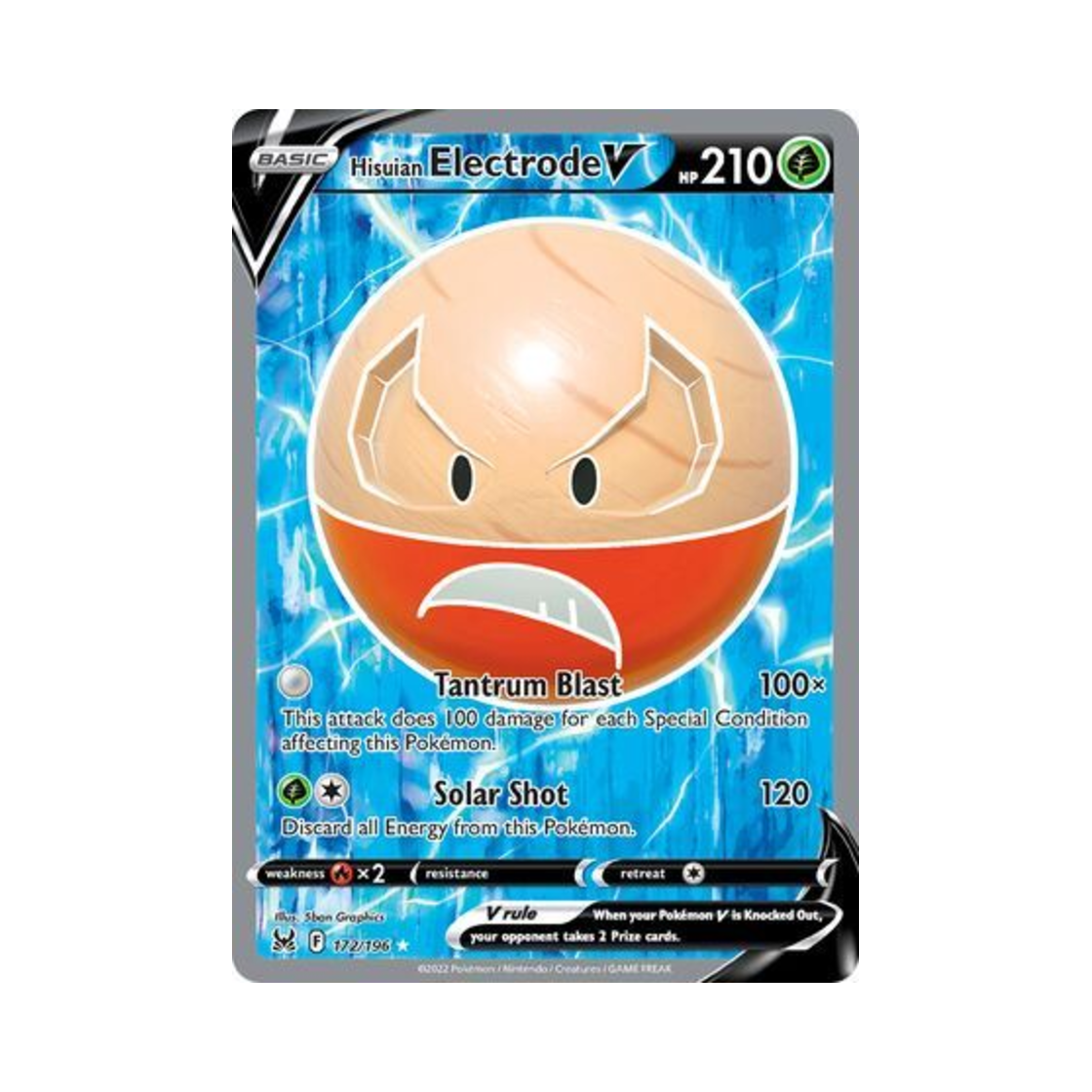 포켓몬 TCG 히스이 붐볼 V RU 로스트 오리진 (영문판)(Pokemon TCG Hisuian Electrode V RU Lost Origin (English Ver.)) - 1