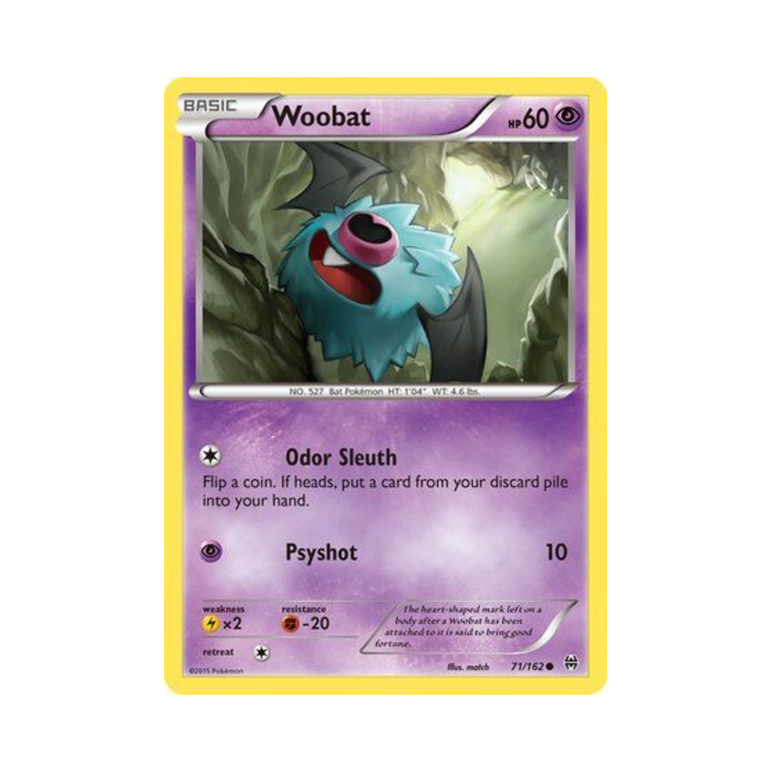 포켓몬 TCG 또르박쥐 C 브레이크스루 (영문판)(Pokemon TCG Woobat C BREAKthrough (English Ver.)) - 1
