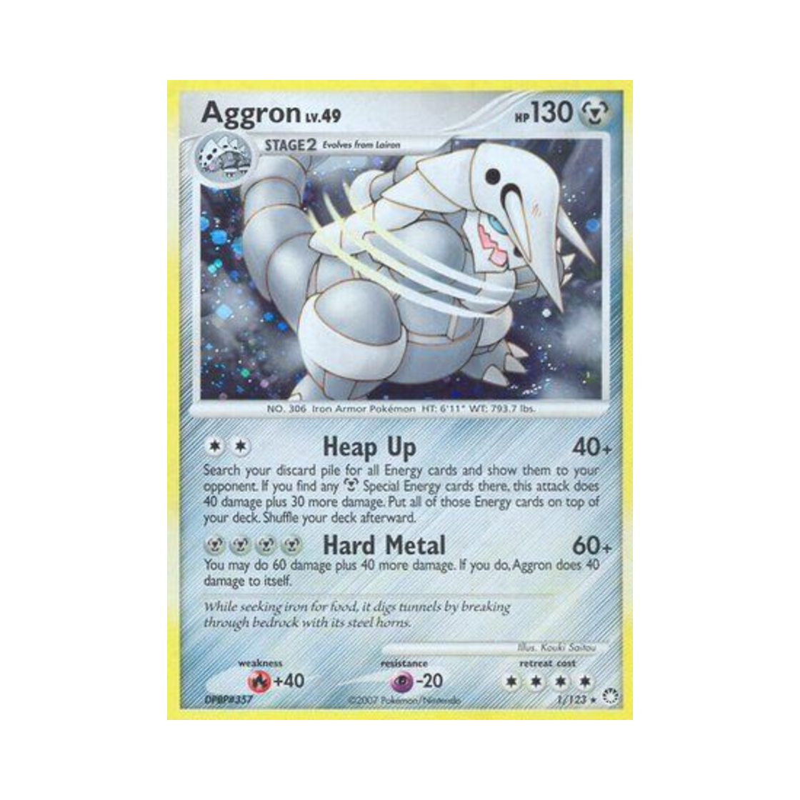 포켓몬 TCG 보스로라 RH 미스터리어스 트레져스 (영문판)(Pokemon TCG Aggron RH Mysterious Treasures (English Ver.)) - 1