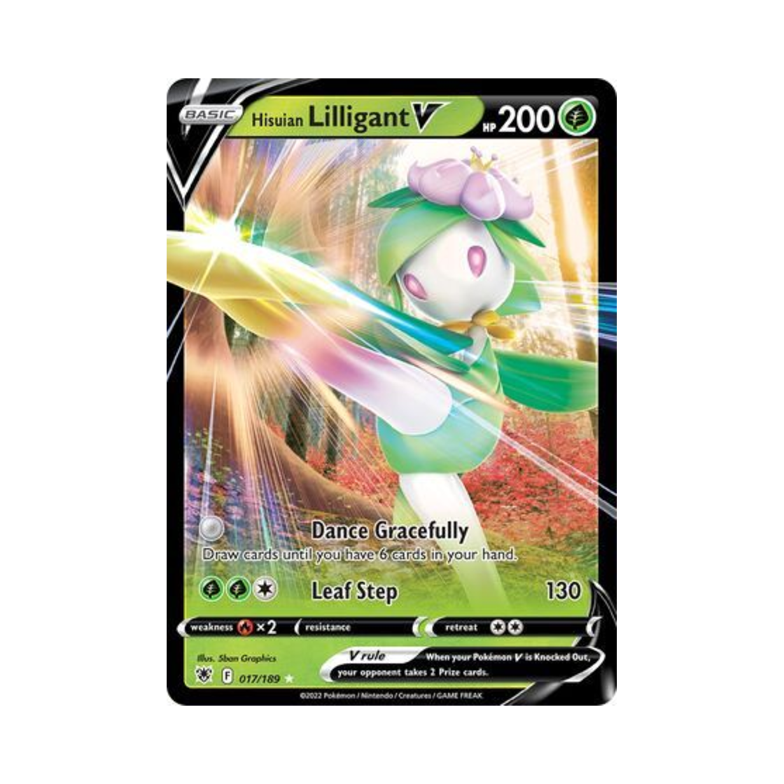 포켓몬 TCG 히스이 드레디어 V HRV 아스트랄 레디안스 (영문판)(Pokemon TCG Hisuian Lilligant V HRV Astral Radiance (English Ver.)) - 1