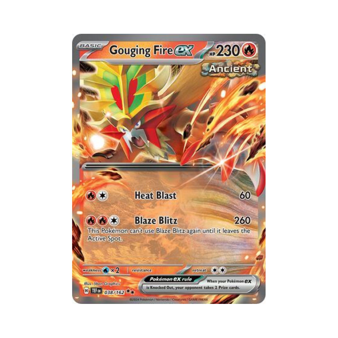 포켓몬 TCG 꿰뚫는화염 ex DR 템포럴 포시스 (영문판)(Pokemon TCG Gouging Fire ex DR Temporal Forces (English Ver.)) - 1