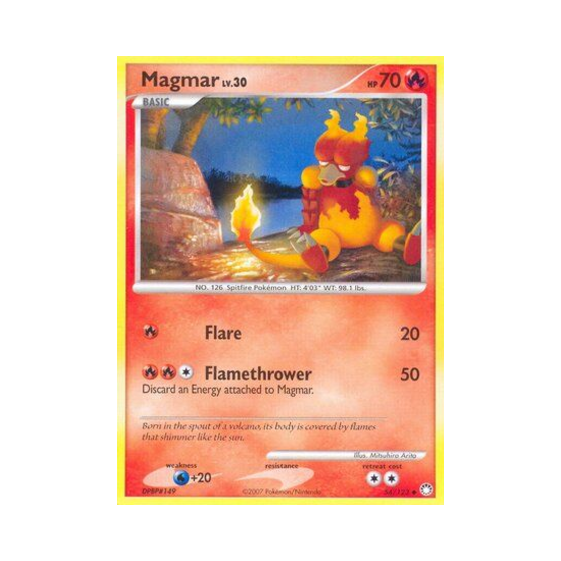 포켓몬 TCG 마그마 U 미스터리어스 트레져스 (영문판)(Pokemon TCG Magmar U Mysterious Treasures (English Ver.)) - 1