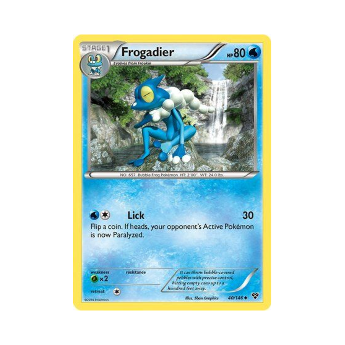 포켓몬 TCG 개굴반장 U XY (영문판)(Pokemon TCG Frogadier U XY (English Ver.)) - 1