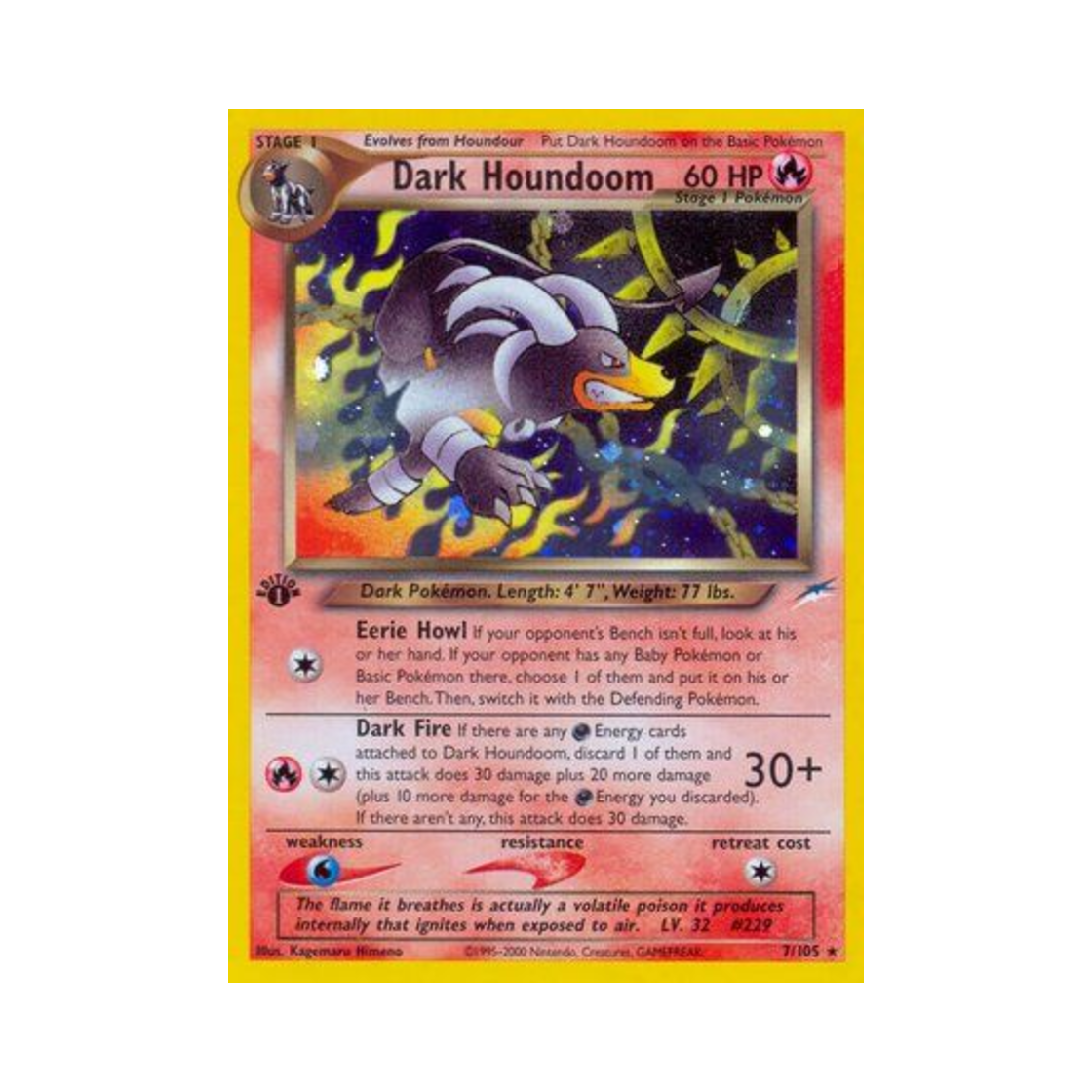 포켓몬 TCG 다크 헬가 RH 네오 데스티니 (영문판)(Pokemon TCG Dark Houndoom RH Neo Destiny (English Ver.)) - 1